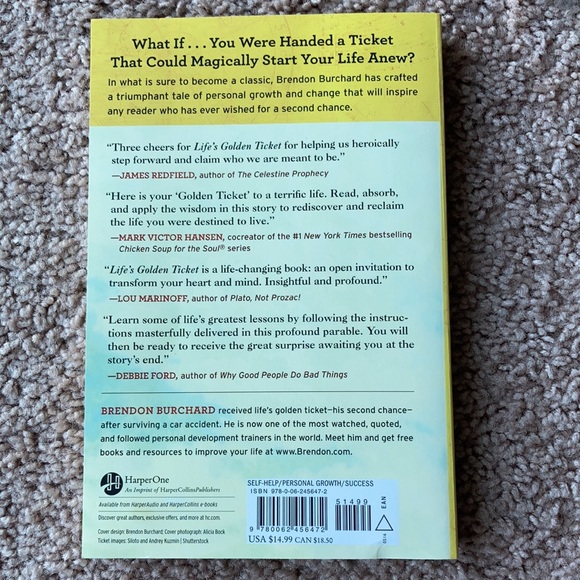 Brendon Burchard Life’s Golden Ticket Book - Picture 2 of 5